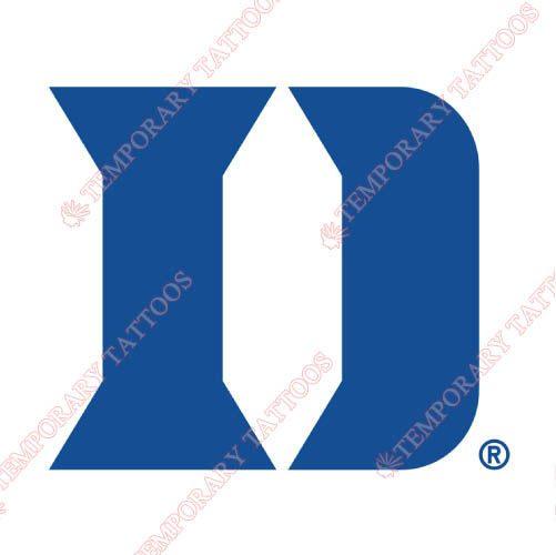 Duke Blue Devils Customize Temporary Tattoos Stickers NO.4288